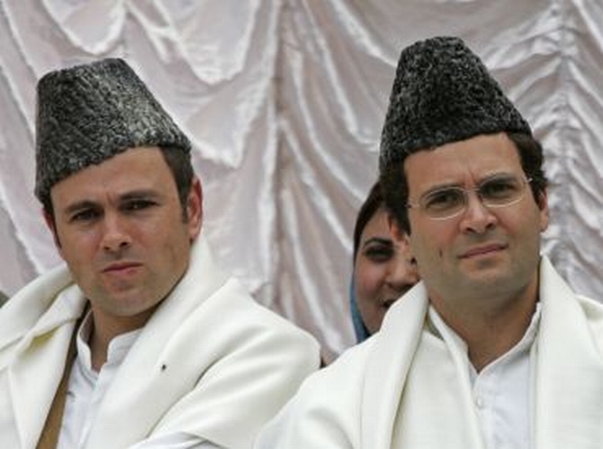Rahul Gandhi and Omar Abdullah
