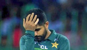 Babar Azam looks disappointed after the revelation of Zimbabwe Cricket Board